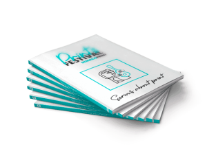 Creative brochures, milled and glued