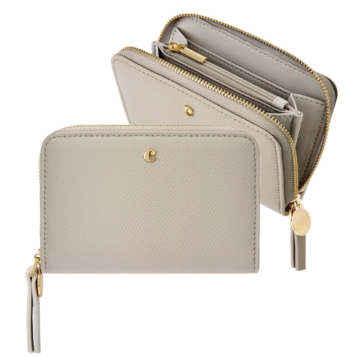 Cacharel Zipped wallet Séraphine Light Grey