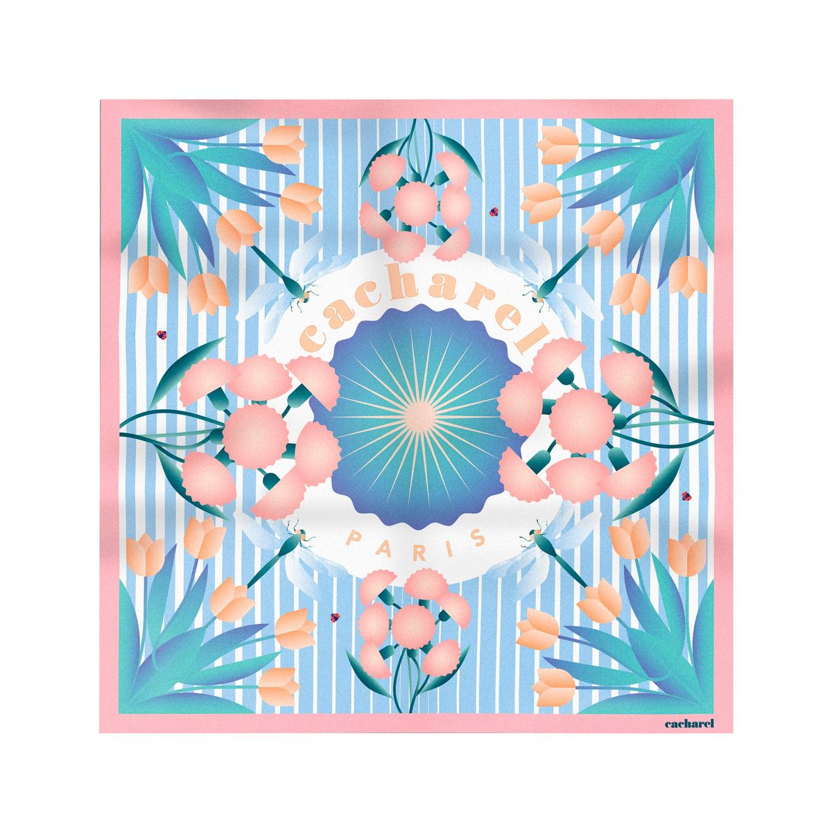 Cacharel Scarf Alix Light Blue