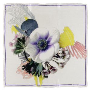 Cacharel Silk scarf Madeleine White