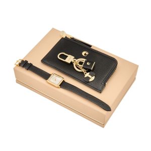 Cacharel Set Séraphine Black (key ring, card holder & watch)