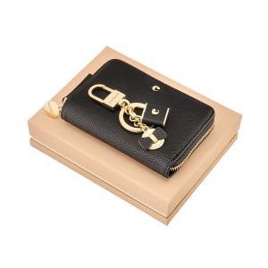 Cacharel Set Séraphine Black (key ring & zip purse)