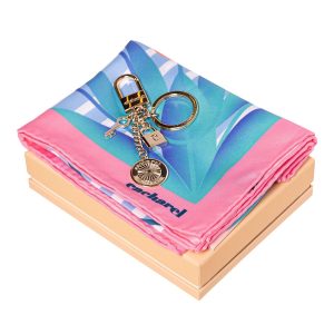 Cacharel Set Alix (key ring & scarf)