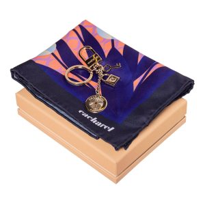Cacharel Set Alix (key ring & scarf)