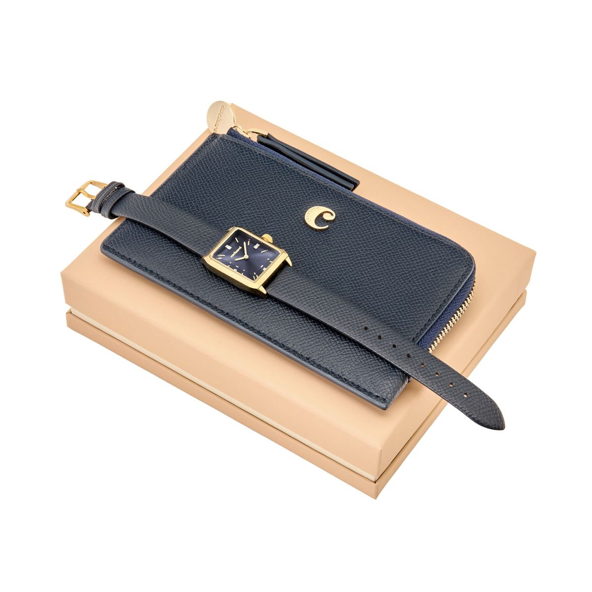 Cacharel Set Séraphine Navy (card holder & watch)