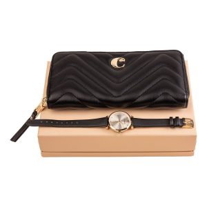 Cacharel Set Odeon Black (travel purse & watch)