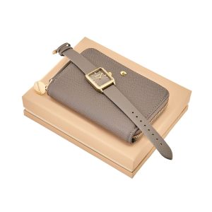 Cacharel Set Séraphine Taupe (zip purse & watch)