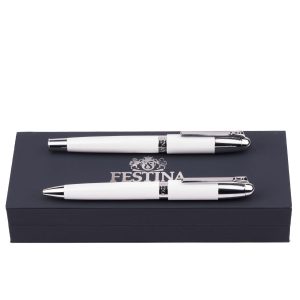 Festina Set Classicals Chrome White (ballpoint pen & fountain pen)