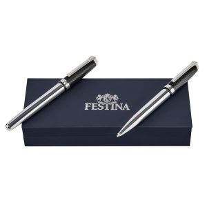 Festina Set Classicals Interlace Chrome (ballpoint pen & fountain pen)