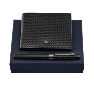 Festina Set Interlace Black (rollerball pen & wallet)