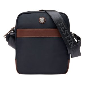 Festina Reporter bag Button Navy & Brown