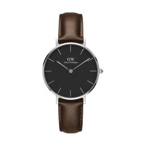 Daniel Wellington Watch Petite Bristol Silver&Black D32