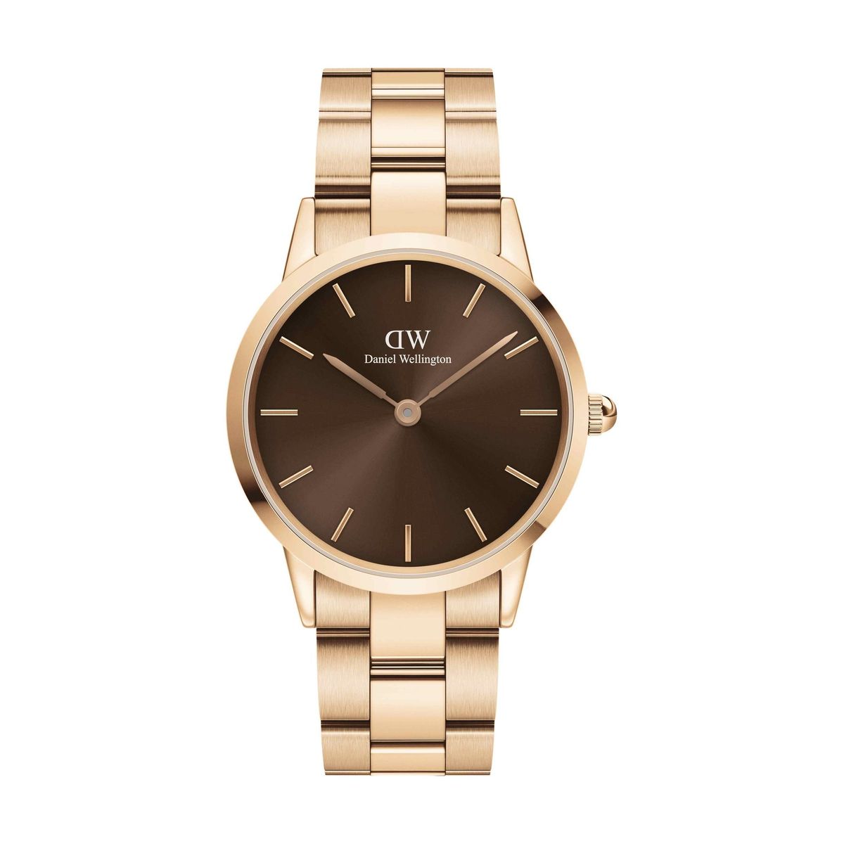 Daniel Wellington Watch Iconic Link amber RG&Brown D36