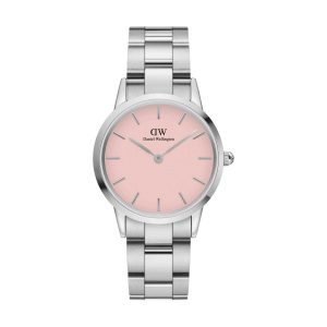 Daniel Wellington Watch Iconic Link Silver&Pastel-pink D32