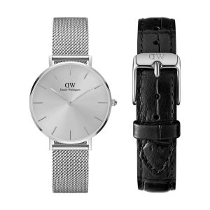 Daniel Wellington Watch set Petite Unitone Silver D32 + Bracelet Petite Reading Silver L14