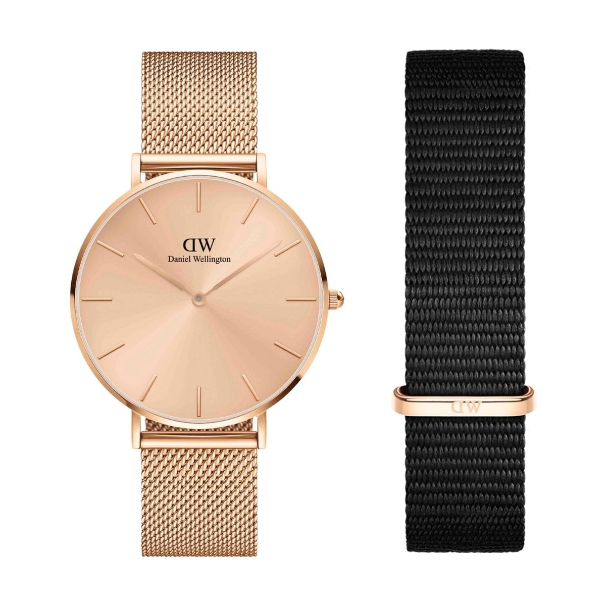 Daniel Wellington Watch set Petite Unitone Rose-gold D36 + Bracelet Petite Cornwall Rose-gold L16