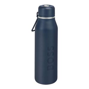 Hugo Boss Isothermal flask Double B Navy & Chrome