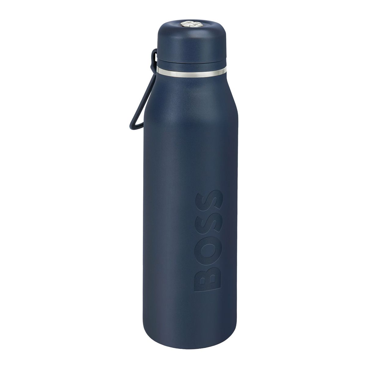 Hugo Boss Isothermal flask Double B Navy & Chrome