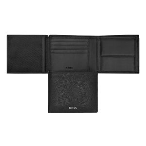 Hugo Boss Money wallet with flap Classic Grained Black
