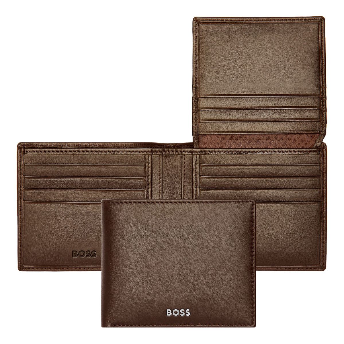 Hugo Boss Wallet with flap Classic Smooth Brown