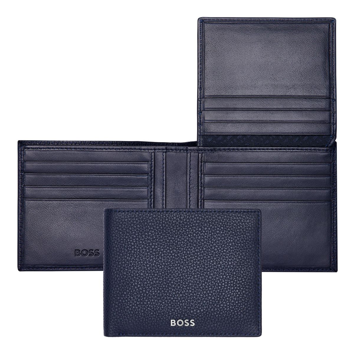 Hugo Boss Wallet with flap Classic Grained Navy - slika 2