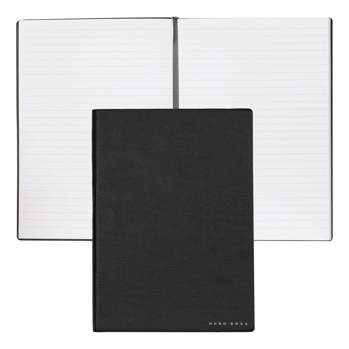 Hugo Boss Notebook A5 Essential Black Lined - slika 2