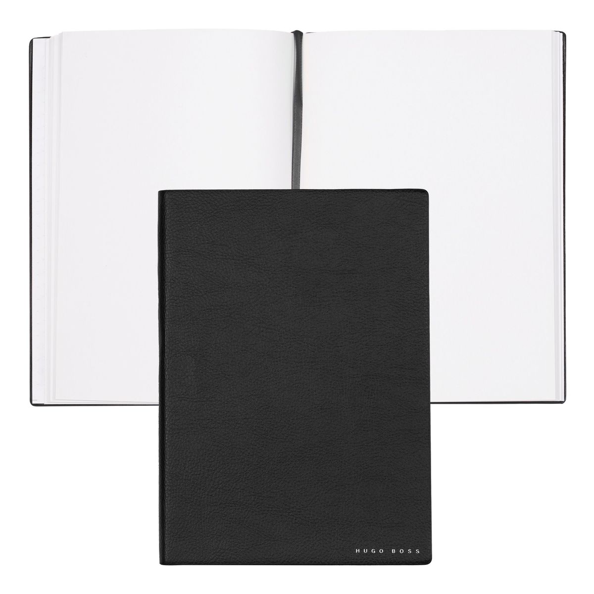 Hugo Boss Notebook A5 Essential Black Plain - slika 2