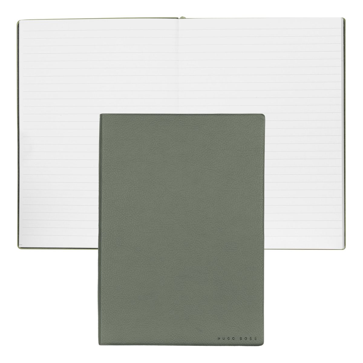 Hugo Boss Notebook A5 Essential Khaki Lined - slika 2