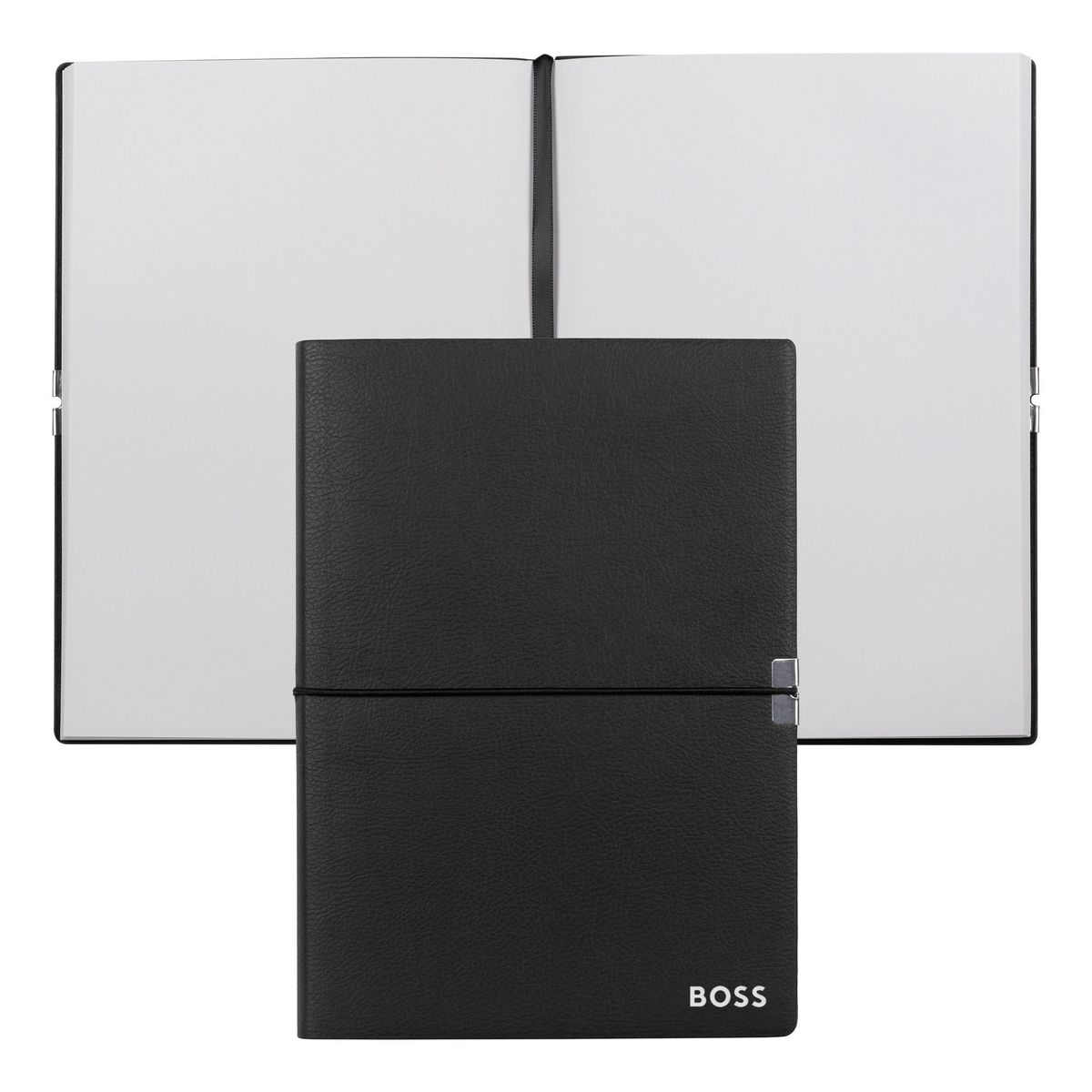 Hugo Boss Notebook A5 Elegance Black Plain