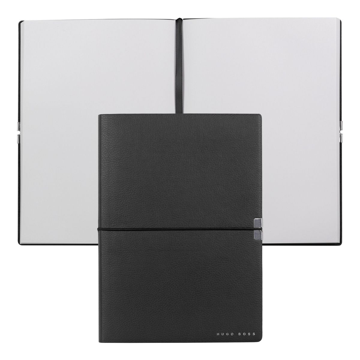 Hugo Boss Notebook A5 Elegance Black Plain - slika 3