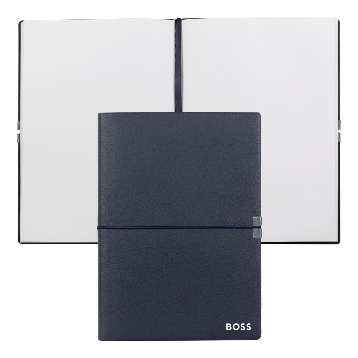 Hugo Boss Notebook A5 Elegance Navy Plain