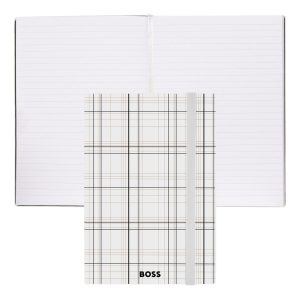 Hugo Boss Notebook A5 Checkered White Lined
