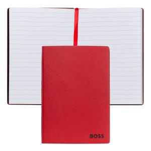 Hugo Boss Notebook A6 Essential Red Lined