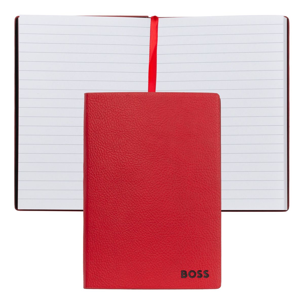 Hugo Boss Notebook A6 Essential Red Lined