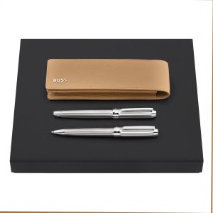 Set HUGO BOSS (ballpoint pen, fountain pen & case)
