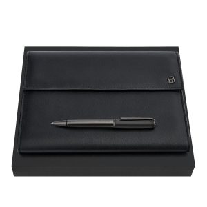 Set HUGO BOSS Black & Gun (ballpoint pen & folder A4)