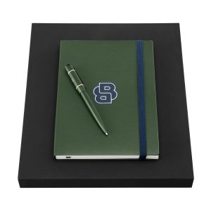 Set HUGO BOSS Forest Green (ballpoint pen & note pad A5)
