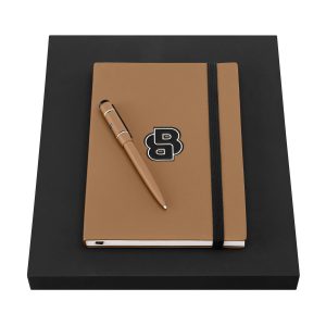 Set HUGO BOSS Camel (ballpoint pen & note pad A5)