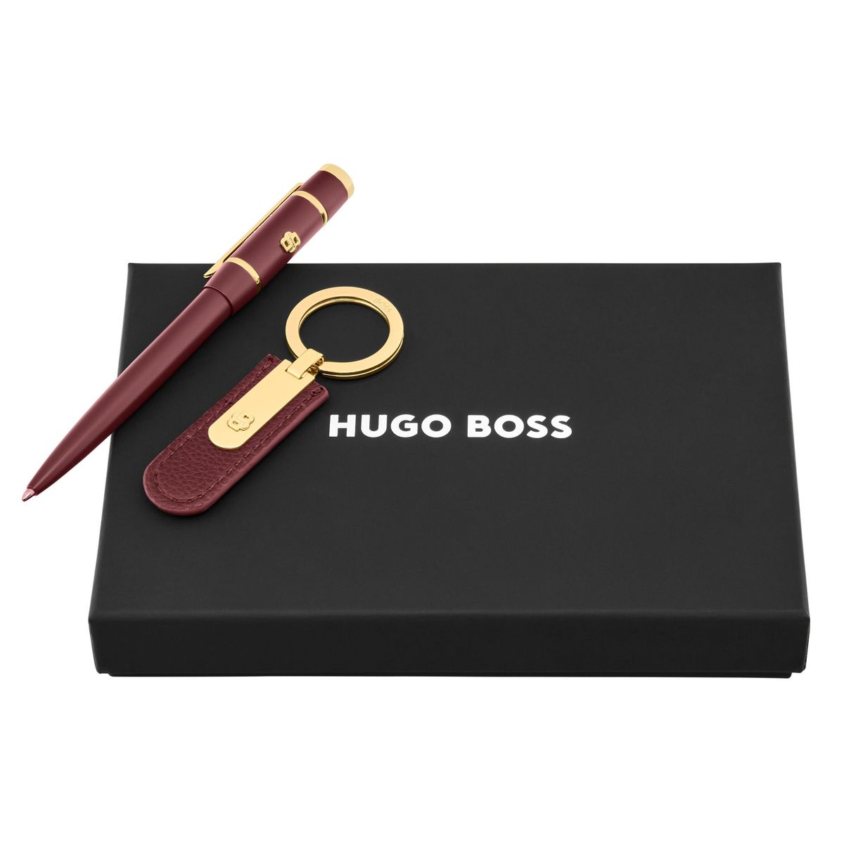 Set HUGO BOSS Burgundy (ballpoint pen & key ring)