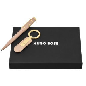 Set HUGO BOSS Nude (ballpoint pen & key ring)