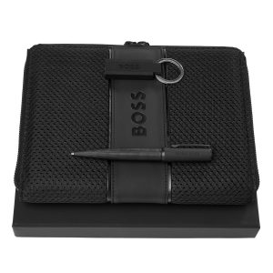 Set HUGO BOSS (ballpoint pen, conference folder A5 & key ring)