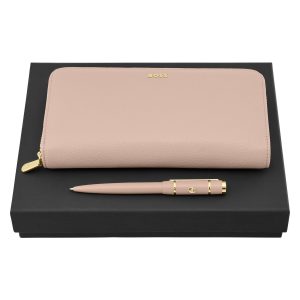 Set HUGO BOSS Nude (ballpoint pen & travel purse)
