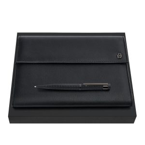Set HUGO BOSS Black & Gun (ballpoint pen & folder A5)