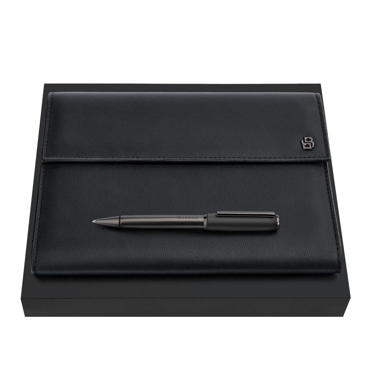 Set HUGO BOSS Black & Gun (ballpoint pen & folder A5) - slika 2