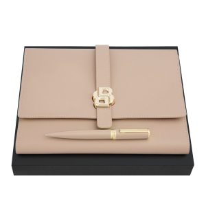 Set HUGO BOSS Nude (ballpoint pen & folder A5)