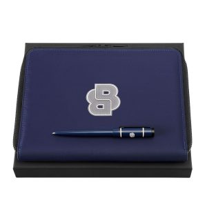 Set HUGO BOSS Navy (ballpoint pen & conference folder A5)