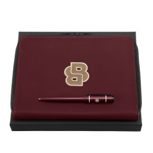 Set HUGO BOSS Burgundy (ballpoint pen & conference folder A5)