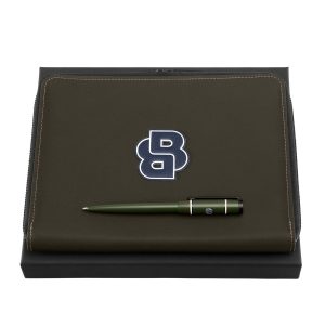 Set HUGO BOSS Forest Green (ballpoint pen & conference folder A5)