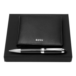 Set HUGO BOSS Black (ballpoint pen & wallet)