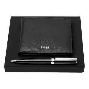 Set HUGO BOSS Black (ballpoint pen & wallet)
